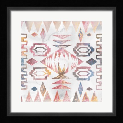 Framed Aztec Impressions I Print