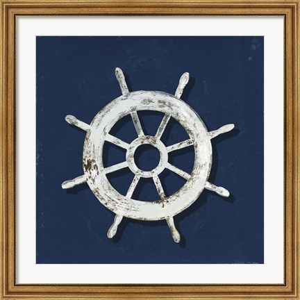 Framed At the Helm Print
