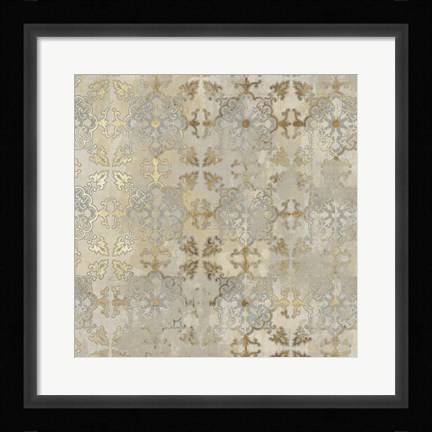 Framed Golden Impressions III Print