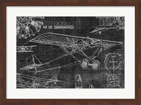 Framed Vintage Aviation I Print