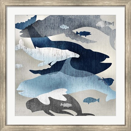 Framed Whale Watching II Print
