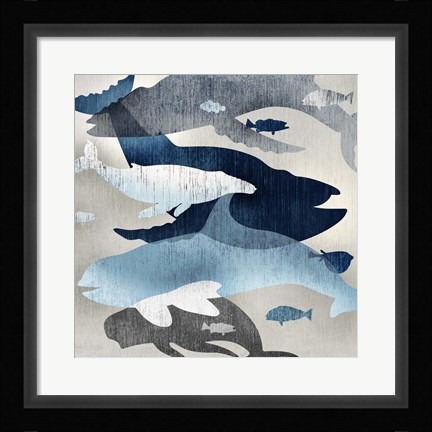 Framed Whale Watching II Print