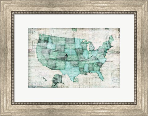 Framed USA Print