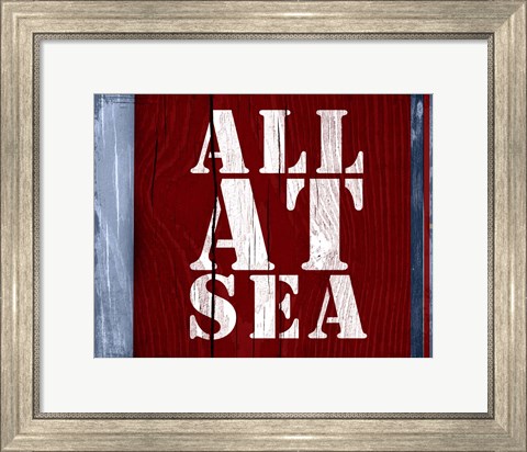 Framed All at Sea Print