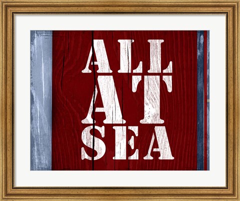 Framed All at Sea Print