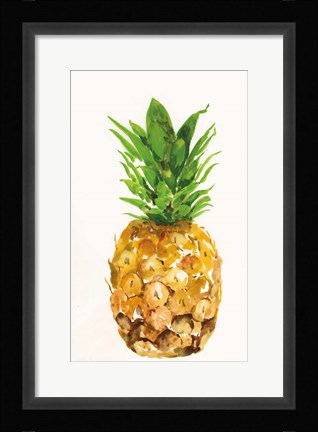 Framed Pineapple I Print