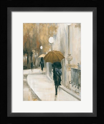 Framed Morning Avenue II Print