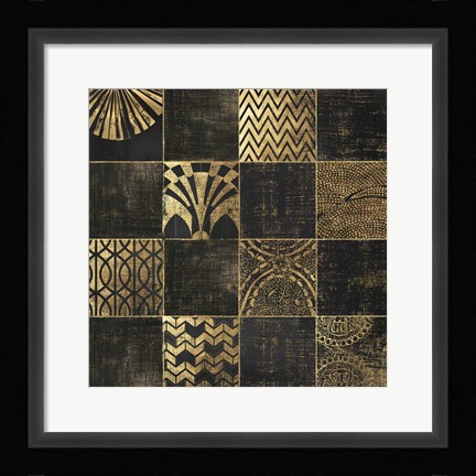 Framed Art Deco I Print