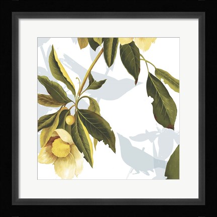 Framed Lemon Floral Print