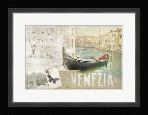 Framed Venezia Butterfly Print