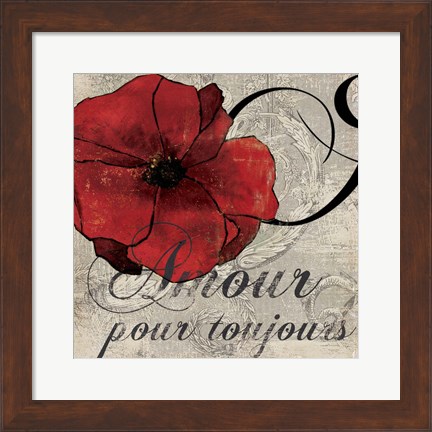 Framed Amour Toujours Print