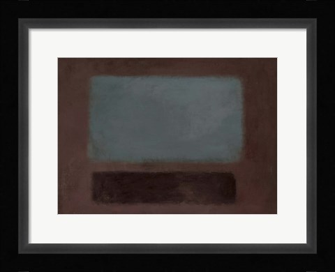 Framed Blue Rush Print