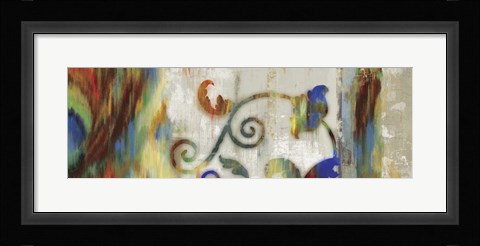 Framed Peacock Trellis Print