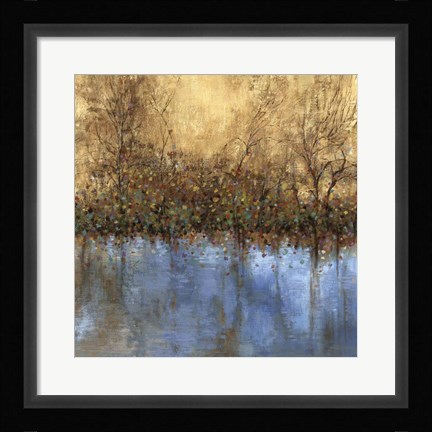 Framed Indigo Landscape Print