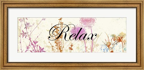 Framed Relax Wildflowers Print