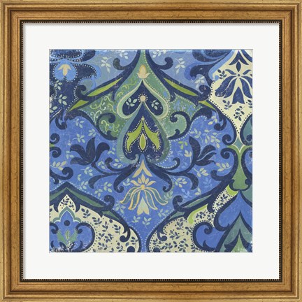 Framed Garden Mosaic II Print