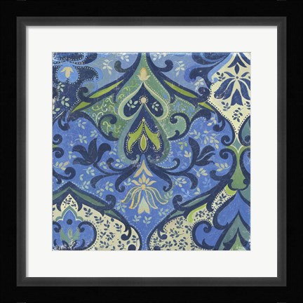 Framed Garden Mosaic II Print