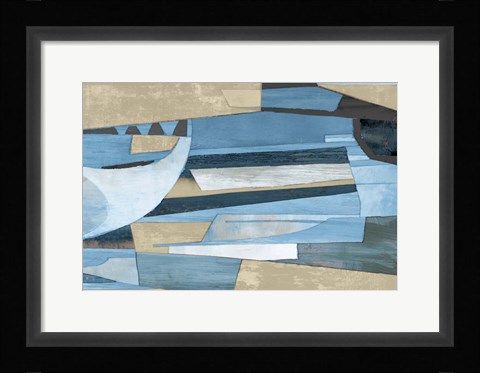 Framed Cubist Shapes Print