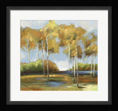 Framed Breezy Birches Print