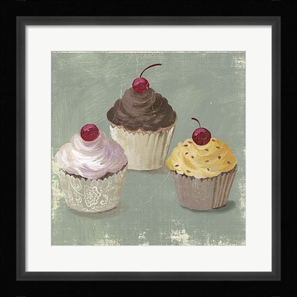 Framed Cupcakes Print