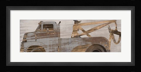 Framed Trucks Curve Print