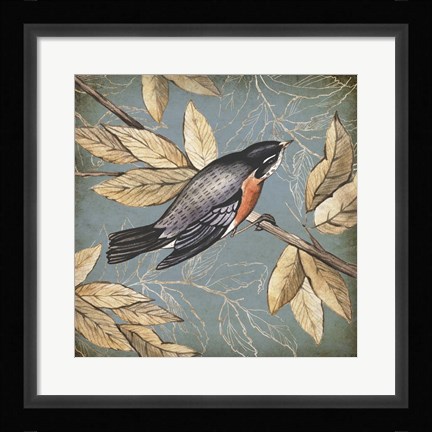 Framed Songbird Fable I Print