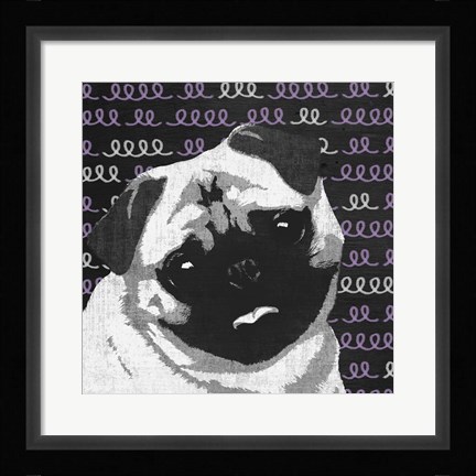 Framed Pug Print