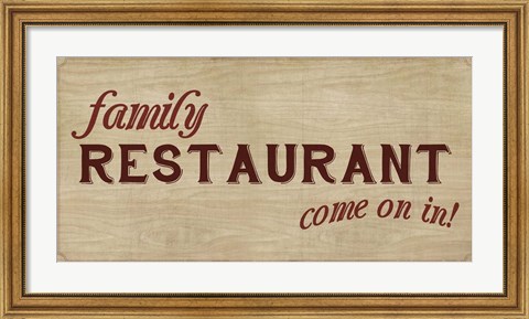 Framed Family Restaurant Print