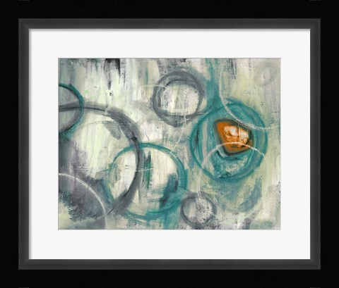 Framed Auspicious Teal Print