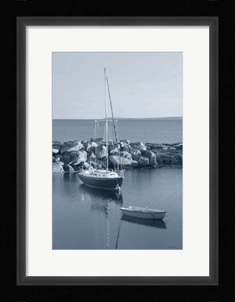 Framed By the Sea II with Border Print