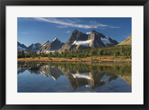 Framed Amethyst Lake Reflection Print