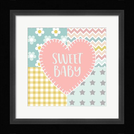 Framed Baby Quilt I Sweet Baby Print