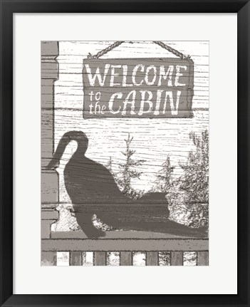 Framed Fall Cabin VI Print