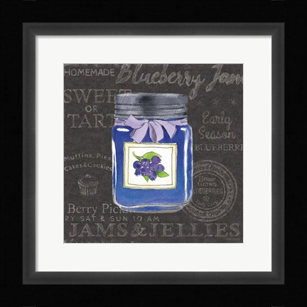 Framed Canning Kitchen II black Print