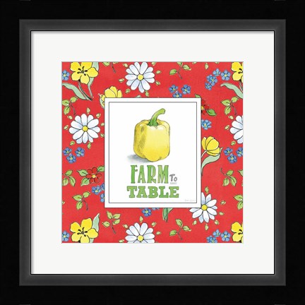 Framed Fresh From the Garden VIII Print