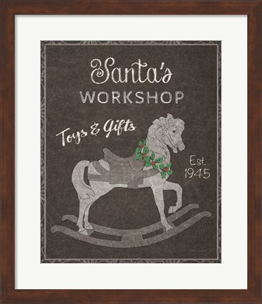 Framed Chalkboard Christmas Signs I Print