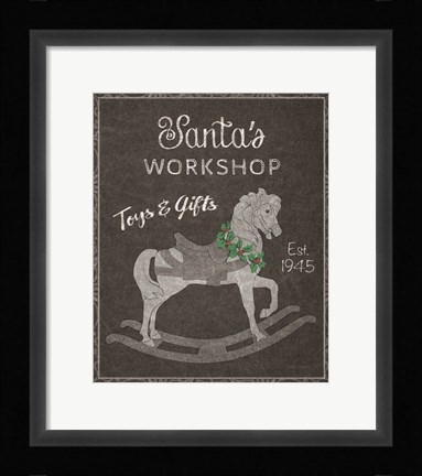 Framed Chalkboard Christmas Signs I Print