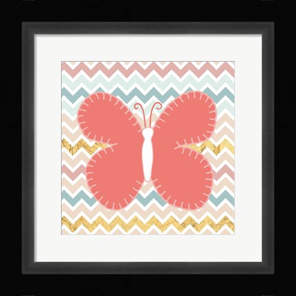 Framed Baby Quilt Gold III Print