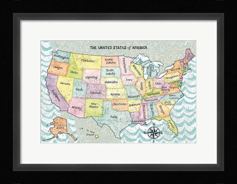 Framed US Cities IX Print