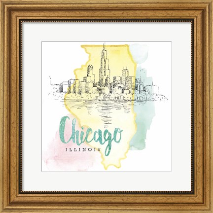 Framed US Cities VI Print