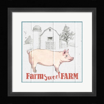 Framed Farm To Table III Print
