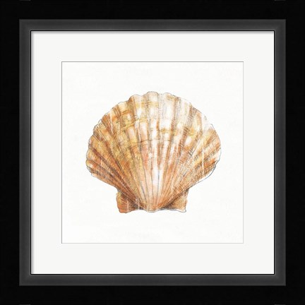 Framed Golden Treasures VIII on White Print