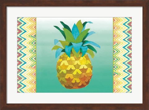 Framed Island Time Pineapples III Print