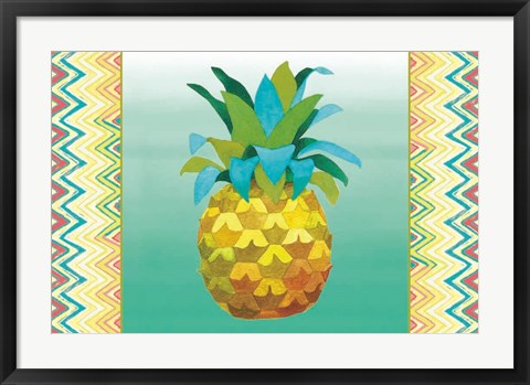 Framed Island Time Pineapples III Print