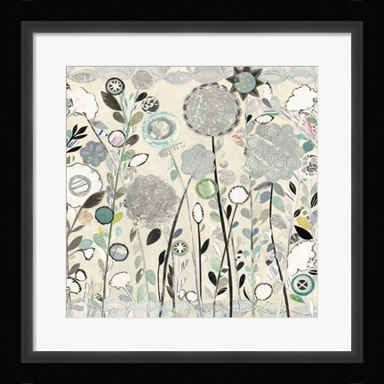 Framed Interlocking Shadows Sq Print