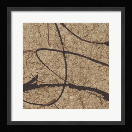 Framed Contemporary Scroll Square III Print