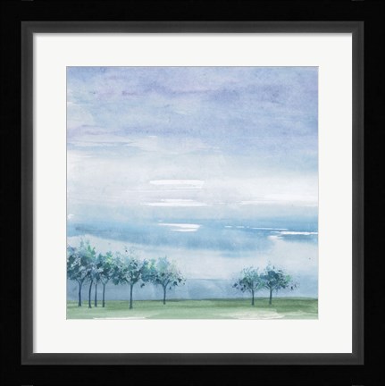 Framed Rain on the Plain Print