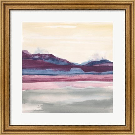 Framed Purple Rock Dawn II Print