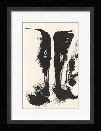 Framed Sumi Waterfall View V Print