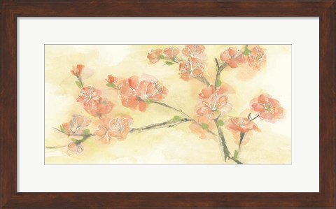 Framed Tinted Blossoms II Print